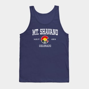 Mt Shavano Colorado 14ers Vintage Athletic Mountains Tank Top